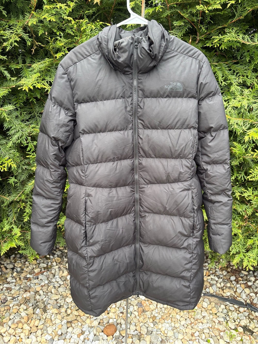 The North Face Metropolis Parka Women’s XXL Black 600 Fill Down Coat Flawed